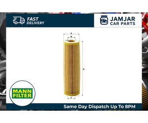 MANN HU514x Oil Filter Fits Mercedes-Benz Sprinter 3.5-T 316 316 NGT 316 LGT