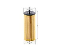 Oil filter Filter Insert HU 6015 z KIT MANN-FILTER for MINI BMW