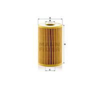 MANN HU7001x Oil Filter Service Replacement Repair Fits Hyundai i40 1.7 CRDi