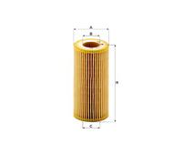 MANN HU719/6X Oil Filter Fits KTM X-Bow 2.0 GT4 2.0 2.0 R 2.0 GT 2.0 RR