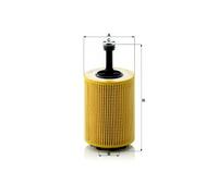x1 Mann Oil Filter HU719/7x OE K68001297AA 1118184 1250679 MN980125 Made in UK