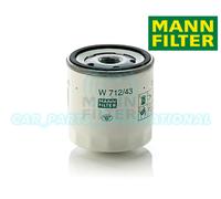 x1 Mann Oil Filter w712/43 with one anti-return valve Replaces W712/43(10)