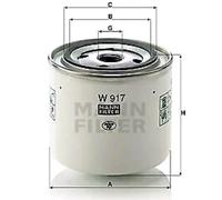 MANN-FILTER W 917 Oil Filter - for Cars + Transporters