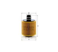 MANN Oil Filter 101mm Height Fits Alfa Romeo Fiat Jeep Opel Suzuki Vauxhall