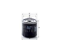 MANN Oil Filter 79mm Height Fits Dacia Dokker Express 1.5 dCi 75 / Blue dCi 75