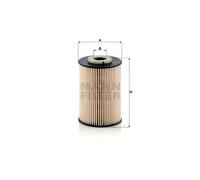 Engine Fuel Filter Insert MANN PU9003Z