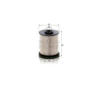 MANN PU9012/1Z Fuel Filter With Gasket/Seal Fits Opel Astra Vauxhall Astra
