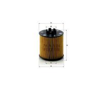 MANN-FILTER HU 712/6 x Oil Filter - CARS + TRANSPORTERS