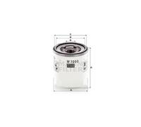MANN-FILTER W 7050 Oil Filter - for Cars + Transporters