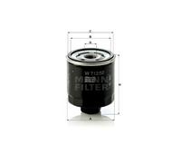 MANN-FILTER W 712/52 Oil Filter - for Cars + Transporters