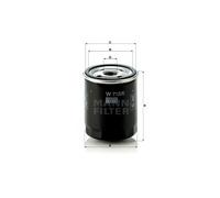 MANN-FILTER W 712/6 Oil Filter - CARS + TRANSPORTERS