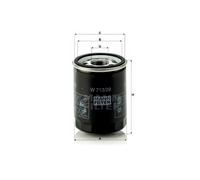 MANN-FILTER W 713/29 Oil Filter - for Cars + Transporters