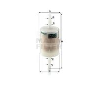 MANN-FILTER WK 42/1 Fuel Filter - for Cars + Transporters