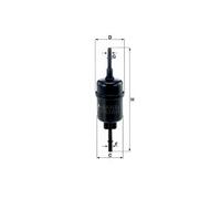 Fuel Filter Mann For Ford Fiesta V 1.25 1.3 1.4 1.6 16v ST150 Fusion JU_ Mazda 2