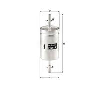 Mann Filter WK512 Fuel Filter