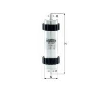 MANN WK6037 Fuel Filter 250mm Height Replacement Fits Audi A6 2.0 TDI 3.0 TDI
