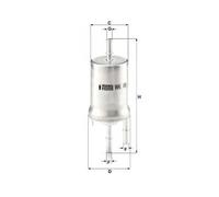 MANN WK69 Fuel Filter Fits VW Golf Plus 1.2 TSI 1.6 FSI 2.0 FSI 1.4 TSI 1.4 FSI