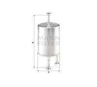 MANN WK720/4 Fuel Filter Replacement Fits Audi A4 A6 Allroad A8 Lamborghini Seat