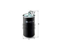 MANN WK728 Fuel In-Line Filter Fits Mitsubishi Grandis Lancer Outlander