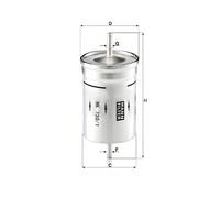 MANN WK613 Fuel Filter Audi Citroen Fiat Peugeot Seat Vauxhall SAME DAY DISPATCH