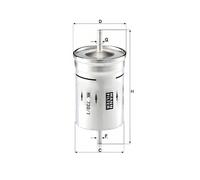 MANN-FILTER WK 730/1 Fuel Filter - for Cars + Transporters