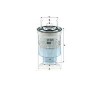 Fits MANN+HUMMEL WK 8028 Z FUEL FILTER.AURIS 2.0D-4D 07- UK Stock