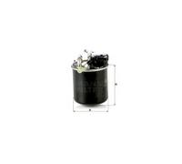 MANN WK820/17 Fuel Filter Fits Mercedes-Benz C-Class CLS E-Class GLC GLE