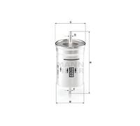 MANN WK830/7 Fuel Filter Fits Audi A4 Ford Innocenti Seat Skoda VW Yugo