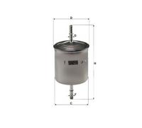 Fuel Filter MANN-FILTER WK 832/2 for VOLVO S60 I (384) 2.3 2000-201