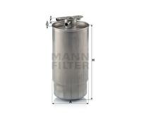 MANN WK841/1 Fuel Filter Fits Alpina D10 BMW 3 Series X5 Land Rover Opel