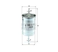 FUEL FILTER FOR VOLVO MITSUBISHI S40 I VS B 4184 S B 4184 S3 S90 MANN-FILTER