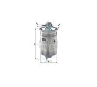 MANN WK853/11 Fuel Filter 148mm Height Fits Ford Galaxy Seat Alhambra VW Sharan