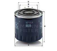 Mann Hummel OE Quality Replacement Engine Oil Filter WP 914
