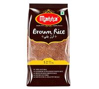 Manna Brown Rice (Unpolished), Naturally Low GI, High in Fibre, Helps Control Diabetes - 1kg (Pack of 1)