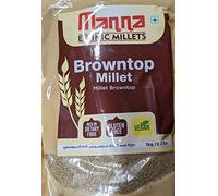 Manna Browntop Millet, 1 kg (2.2 Pounds) | Gluten-Free millet grain | Chotti Kangni/Andu Korralu/Korale | Native Low GI Millet | High Protein & 100% more Fiber than White Rice