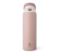 Manna Hydra Stainless Steel Insulated Water Bottle with 2-in-1 Lid - 32 Oz - Rose Quartz