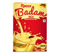 Manna Instant Badam Mix Cold Or Hot Drink With Real Almond Pieces - 200g, Pack Of 2 (Box)