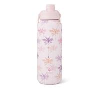 Manna Ranger Dual Insulated Stainless Steel Bottle - 40 Oz - 3D Pink Palm Tree
