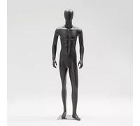 Mannequin,Black & White Male Mannequin 6.2ft Full Body Display Torso with Head & Arms for Retail Shops, Clothing Form Model (Color: Black, Style: 3)