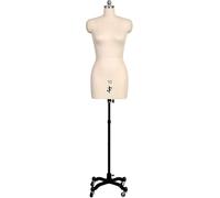 Mannequin Dress Form for Sewing, Adjustable Height Tailor Dummy with Wheels for Easy Mobility, Ideal for Fashion Design and Draping