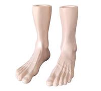 Ｚｉａｌｏｆｉ Mannequin Feet Model Flat Bottom Male Foot Model Showcase Prop for Shop Retail Ankle Bracelet