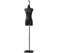 Mannequin Female Suspension Dummy Model Shop Window Manikins Torso Body Busts Clothing Dress Form Jewelry Display Adjustable Height zwart,Black-One Size