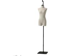 Mannequin Female Suspension Dummy Model Shop Window Manikins Torso Body Busts Clothing Dress Form Jewelry Display Adjustable Height zwart,Wit-One Size