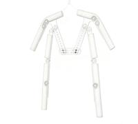 Mannequin hanger， Transparent Acrylic Invisible Mannequin Torso Hanger Adjustable Shoulder And Waist