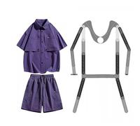 Mannequin Hanger Wall Mount Hanger Rack w/ Invisible Arm, Photoshoot Clothes Poseable Rack / Mannequin Torso Stand, Retail Store Display Model Props for Case(Unisex)