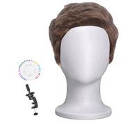 Mannequin Head Foam | False Wig Fitting Head - Hair Accessory Display Tool for Home Stylists Hat Glasses Students Beauty Practice Setup Makeup Artists