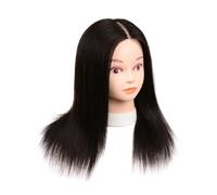 Mannequin Head Human Hair for Hairdresser Practice Braiding Styling Manikin Cosmetology Doll(Style s)