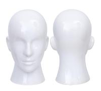 Mannequin Head Male Professional Cosmetology Manikin Head for Display Headset, Headphone, Game Console, Hats, Wigs Jewellery（L20-LB）