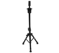 Mannequin Head Tripod Stand, Wig Stand Holder for Hairdresser Practice Style Display Human Hair Mannequin Head Manikin Cosmetology Doll Training Head Mini Adjustable Metal Holder