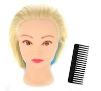 Mannequin Head, With High Temperature Filament, Life Like Hair Styling, For Salon Cosmetology Training Practice Cutting Braiding, 26 Inch 65cm Includes Comb